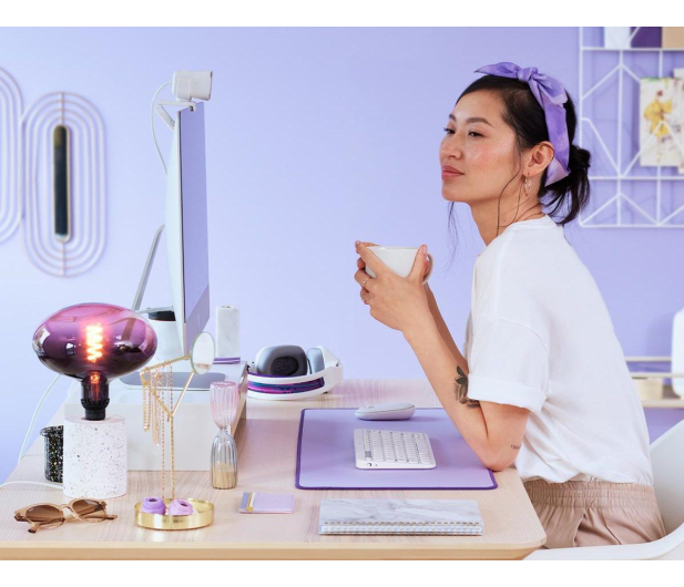 Logitech Desk Mat Studio Series Lavender - 696528 - zdjęcie 6